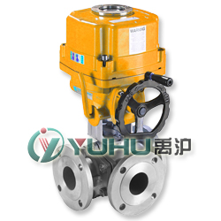 ZRJQT電動防爆球閥 三通