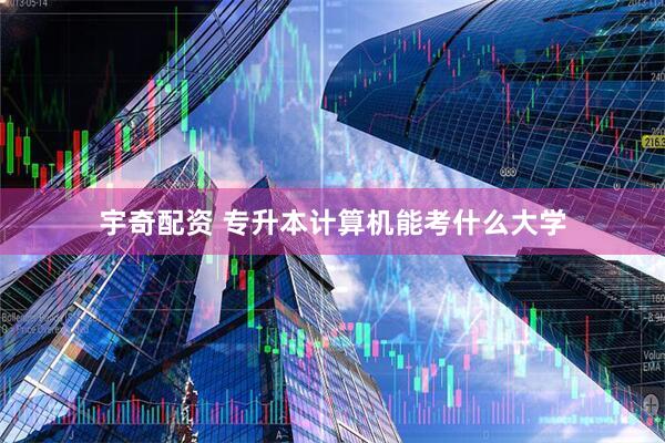 宇奇配资 专升本计算机能考什么大学