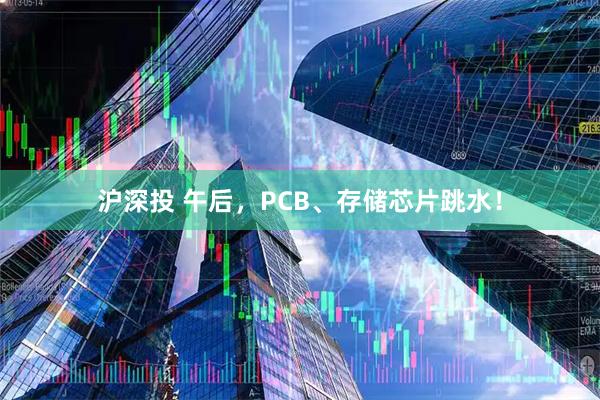 沪深投 午后，PCB、存储芯片跳水！